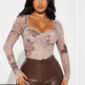 Fashionova wild feeling mesh bodysuit